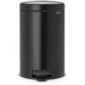 Produktbild: Brabantia Abfalleimer NEW Icon, Schwarz, Kunststoff, 12 L, 25.1x41.1x33.8 cm, Küchen, Küchenausstattung, Mülleimer