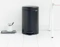 Produktbild: Brabantia 113741 Mülleimer 12 l Rund Schwarz (11 37 41)