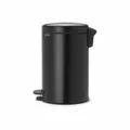 Produktbild: Brabantia Newicon Treteimer Mülleimer Abfalleimer Matt Black Schwarz 12 L 113741