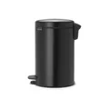 Produktbild: Brabantia Newicon Treteimer Mülleimer Abfalleimer Matt Black Schwarz 12 L 113741