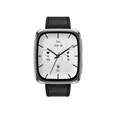 Produktbild: AMAZFIT Active 2 Square NFC Smartwatch Edelstahl Leder, 20 mm, Black