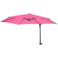 Produktbild: Mendler Wandschirm Casoria, Ampelschirm Balkonschirm Sonnenschirm, 3m neigbar, Polyester Alu/Stahl 9kg ~ pink-rosarot