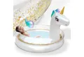 Produktbild: Onbest Planschbecken Einhorn aufblasbar mit Flickset, 2 Luftringe, Goldenes Glitzer, hautfreundliches PVC