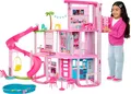 Produktbild: Barbie Traumvilla 3-Stöckiges Barbie-Haus Inklusive Pool Rutsche Aufzug
