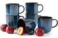 Produktbild: Ritzenhoff & Breker Tasse RITZENHOFF & BREKER BALI Tassen-Set, jedes Stück ein Unikat KONSIMO, 6-tlg., Steinzeug, spülmaschinengeeignet, mikrowellengeeignet, Reaktivglasur, 6-tlg.