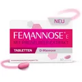 Produktbild: FEMANNOSE® E Tabletten | D-Mannose und Preiselbeer-Extrakt | 30 Tabletten | 1.000 mg D-Mannose pro Tablette