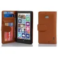 Produktbild: Cadorabo Hülle für Nokia Lumia 929 / 930 in Braun Backcover Handy Schutz Hülle Book Case Booklet Kartenfächer