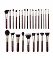 Produktbild: 25-teiliges Make-up Pinsel Set Gesicht Augen Synthetik