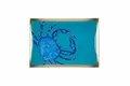 Produktbild: Gift Company Love Plates, Glasteller M, Cote D´Azur, Krabbe, türkis/blau