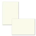 Produktbild: 50x einfaches Einlege-Papier für A6 Faltkarten - cremeweiß - 102 x 146 mm - o...