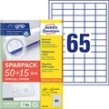 Produktbild: AVERY Zweckform Etiketten weiß 38,0 x 21,2 mm, 65 Blatt