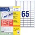 Produktbild: AVERY Zweckform Etiketten 38,0 x 21,2 mm, weiß 6121-65