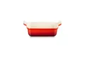 Produktbild: Le Creuset Rechteckige Auflaufform Tradition aus Steinzeug, 19 cm, 1.1 Liter, Kirschrot, 71102190600001
