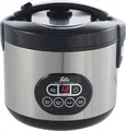Produktbild: Solis Reiskocher Duo Programm 817 | 1,2l Edelstahl Rice Cooker & Dampfgarer | Timer | Warmhaltefunktion | Antihaft