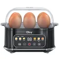 Produktbild: automatischer Eierkocher 6 Eier – Profi 6in1 Eierkocher mit LCDTimer und Damp...