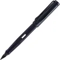 Produktbild: Lamy Füller safari 0E2 steel black, Feder M, Links- und Rechtshänder, aus ASA-Kunststoff, schwarz