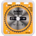 Produktbild: DeWalt BauKreissägeblatt für Stationärsägen/Kreissägenblatt (216/30 mm 40WZ, universeller Einsatz u (DT1953-QZ)