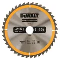 Produktbild: DeWalt Kreissägeblatt DT1953 I Ø 216 mm I 40 Zähne I Wechselzahn I Bau