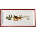 Produktbild: Hutschenreuther Platte Happy Wintertime, Rot, Weiß, Keramik, Weihnachten, rechteckig, 36x15x5 cm, lebensmittelecht, Tischkultur & Servieren, Servierplatten