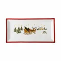 Produktbild: Hutschenreuther Platte eckig Happy Wintertime Red, Servierplatte, Porzellan 36cm