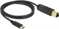 Produktbild: Delock - USB-Kabel - USB Type C zu USB Typ B - USB 3,1 - 1,0m - Schwarz (83675)