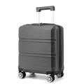 Produktbild: KONO Kleiner Koffer Handgepäck Hartschalenkoffer für Easyjet Handgepäck 45x36x20 cm, Leicht Reisekoffer mit 4 Rollen und TSA Schloss (Grau)