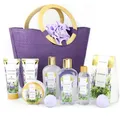 Produktbild: SPA LUXETIQUE Damen Bade Geschenkset 10-tlg Lavendel Geburtstag Duschgel Lotion