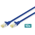 Produktbild: Digitus CAT 6A S/FTP Patchkabel, 10 Stück