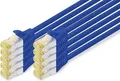 Produktbild: DIGITUS CAT 6A S-FTP Patchkabel Cu LSZH AWG 27/7 Länge 2m 10 Stück Farbe Blau Netzwerk 6a SFTP 2 m low-smoke zero-halogen (DK-1644-A-020-B-10)