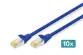 Produktbild: Digitus CAT 6A S/FTP Patchkabel, 10 Stück
