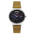 Produktbild: Bauhaus Automatik Citizen-Miyota 8285, 2162-3, blau, Made in Germany, Herrenuhr