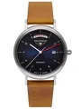Produktbild: BAUHAUS Automatic UHR 21623 blau Day Date - mechanisch, autom. Aufzug