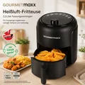 Produktbild: GOURMETmaxx Heißluftfritteuse 2,3L Airfryer 1000W 9 Funktionen Timer HO-A22