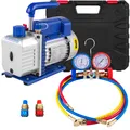 Produktbild: VEVOR 4CFM Vakuumpumpe Unterdruckpumpe 1/4HP Klimaanlage 1-stufig Monteurhilfe