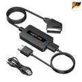 Produktbild: Scart zu HDMI Adapter mit HDMI Kabel und Scart Kabel 720P 1080