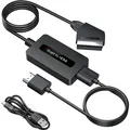 Produktbild: Scart auf HDMI Konverter mit ScartKabel und HDMI-Kabel, Schwarz
