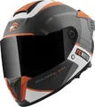 Produktbild: FC-Moto Hawk EVO-X Helm, schwarz matt/weiß/orange, 2XL