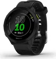 Produktbild: Garmin Forerunner 55 - Schwarz - Sportuhr mit Band - Silikon - schwarz - Anzeige 2,63 cm (1,04