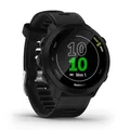 Produktbild: Garmin Forerunner 55 – GPS-Laufuhr mit 1,04“ Always-On-Farbdisplay, täglichen Trainingsempfehlungen, Laufzeitprognose, 15+ Sport-Apps, bis zu 14 Tagen Akkulaufzeit