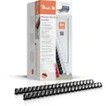 Produktbild: Peach Plastikbinderücken A4 | 16mm | 145 Blatt | 100 Stück | schwarz | PB416-02