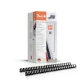 Produktbild: Peach PB416-02 Plastikbinderücken DIN A4, 16 mm, 145 Blatt, 100 Stück, schwarz