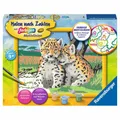 Produktbild: Ravensburger Malen nach Zahlen Kleine Leoparden, Mal-Set für Kinder, 28486
