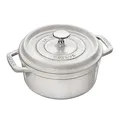 Produktbild: staub La Cocotte Round 40501-409 Pico Cocotte Round Campagne 7,1 Zoll (18 cm) Beidhändig, emaillierter Topf, Induktionskompatibel mit Seriennummern