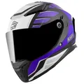 Produktbild: FC-Moto FF130SV Cavion Helm, schwarz-lila, Größe L für Männer