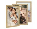 Produktbild: PHOTOLINI Bilderrahmen 3er Set breite Rahmen, extra Zubehör, (3er Set), im modernen Stil für Ihre stilvolle Wanddekoration