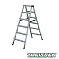 Produktbild: Krause Alu 2x6 Stufen-DoppelLeiter Bockleiter Stufendoppelleiter Stehleiter 2,85