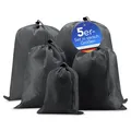 Produktbild: EAZY CASE 5x Koffer Packbeutel Organizer Schuhbeutel Wäschebeutel Sack Grau