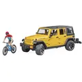 Produktbild: bruder Jeep Wrangler Rubicon Unlimited mit Mountainbike 2543 Spielzeugauto