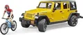 Produktbild: Bruder 02543, Jeep, Mountain bike and cyclist, 4 Jahr(e), ABS Synthetik, Mehrfarbig
