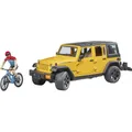 Produktbild: bruder 02543 JeepWrangler RubiconUnlimited, Mountainbike und Radfahrer